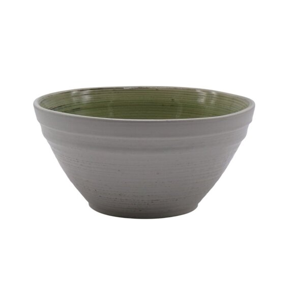 Pier 1 Imports Hand Painted Stoneware Crackle Midori Green Soup Cereal Bowl 6" - Picture 1 of 6